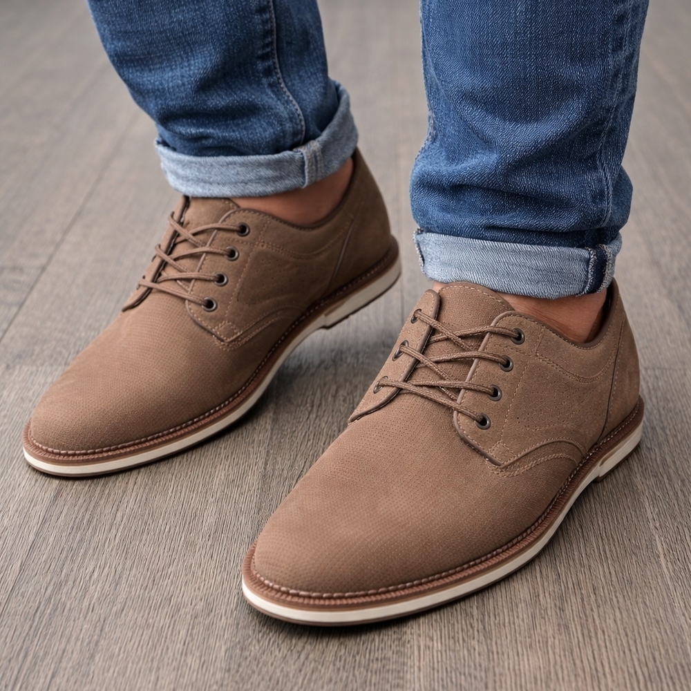 Sonoma Brown Lace-Up Oxfords